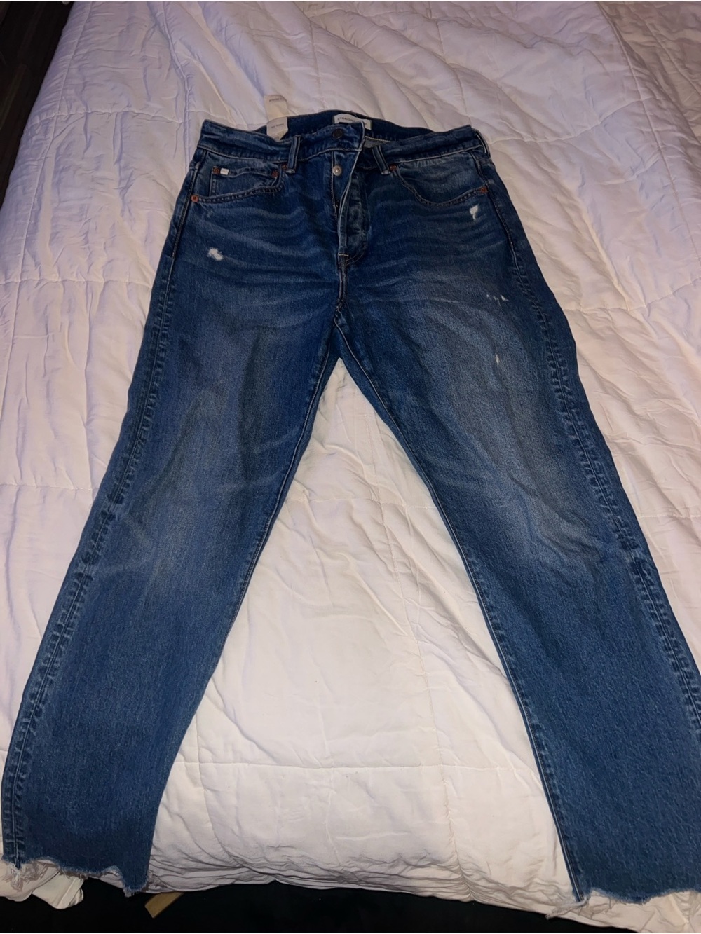 AE77 Women's Straight-crop Jeans basically new size 12 regular length